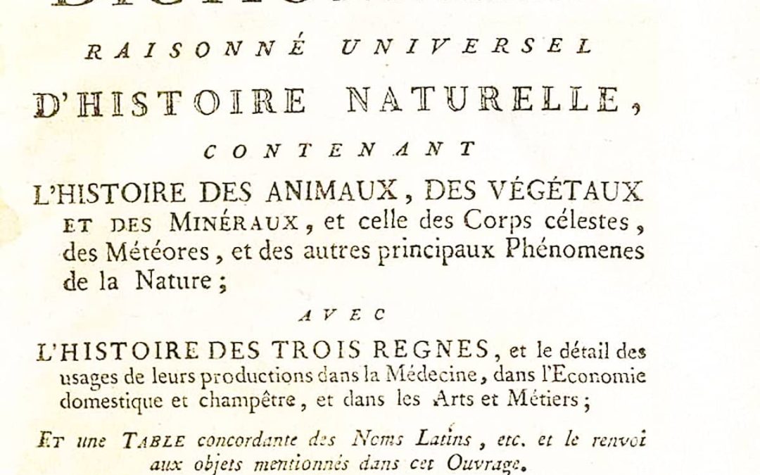 Dictionnaire raisoné d'histoire naturelle par Valmont-Bomare