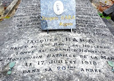 Jacques Bara, cimetière Bourillon Chantilly