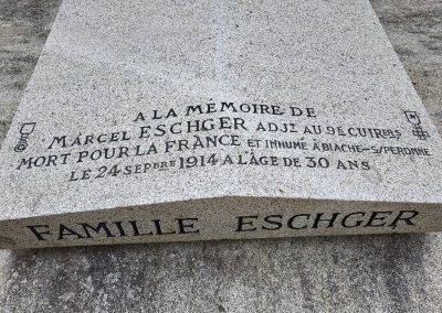 Marcel Eschger, cimetière Bourillon Chantilly